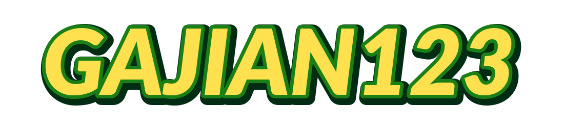 Logo GAJIAN123 hijau dan emas